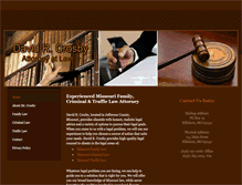 Tablet Screenshot of davidcrosbylawoffice.com